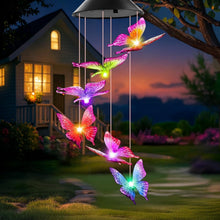 Leuchtende Schmetterling Solarswindspiel für Garten Geschenk