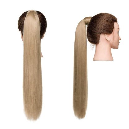 Clip in Pferdeschwanz Extension Sandy Blonde 55cm