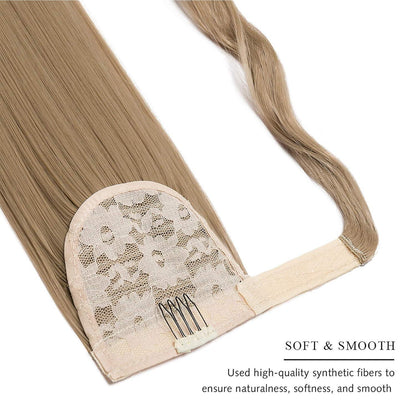 Clip in Pferdeschwanz Extension Sandy Blonde 55cm