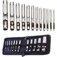 Hohl Punch Set 12er Locheisen Runde Locher Cutter Leder
