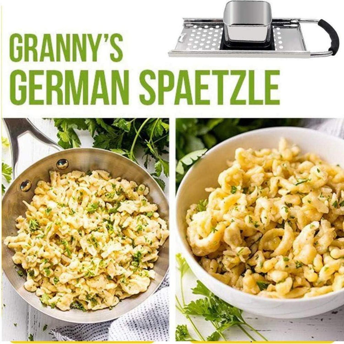 Edelstahl Spätzlehobel Spätzlereibe Spätzlesieb Spätzlepresse