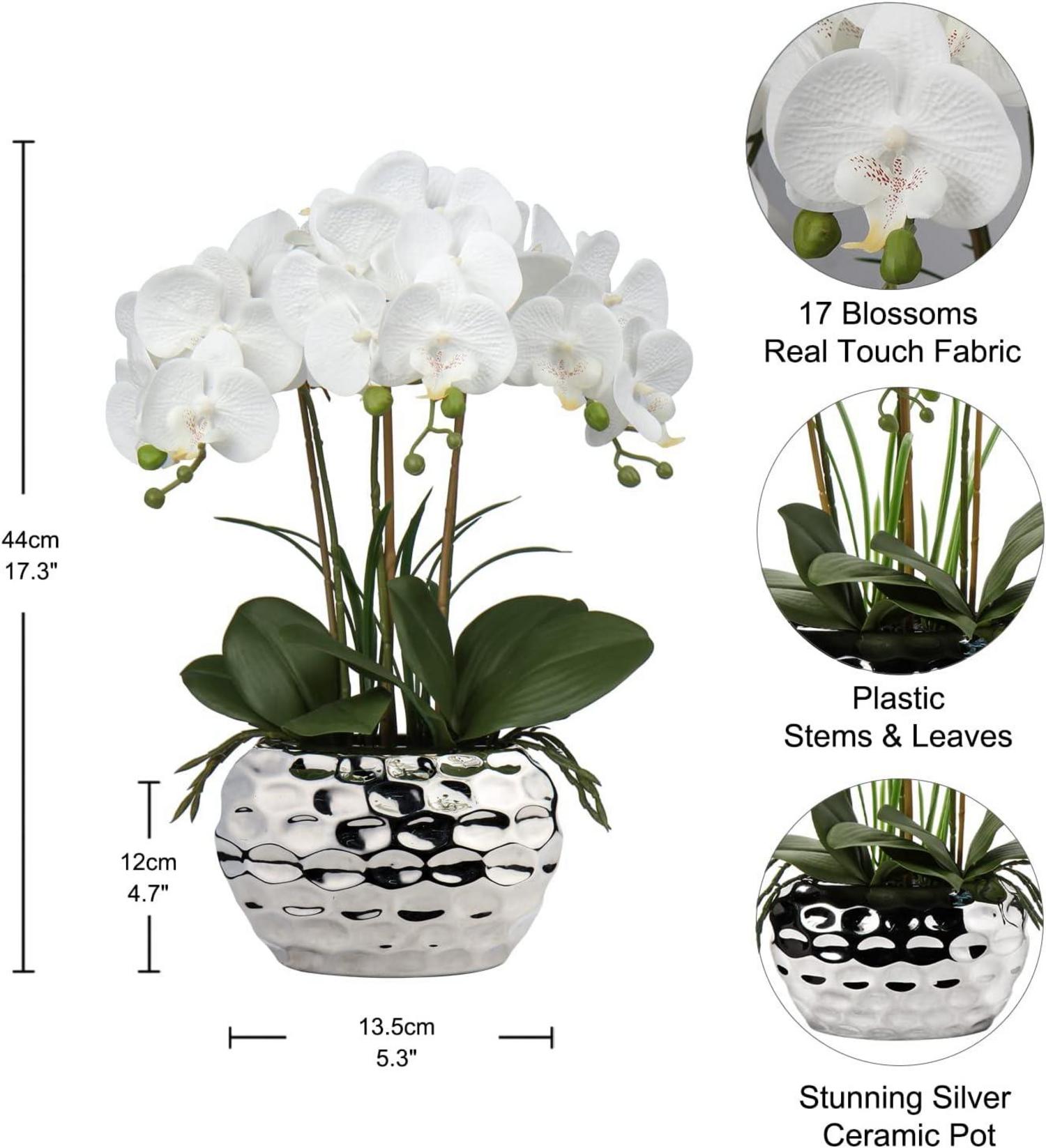 Orchidee Phalaenopsis Kunstblume 44CM Deko Bonsai