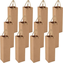 Geschenktüten Wein Champagner Weihnachten Braun 12er-Pack