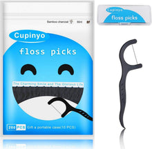 Zahnseide Dental Sticks Minze Aktivkohle 200Stk Hülle für