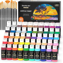 Shuttle Art Acrylfarben Set 50 Farben 60ml hochpigmentiert