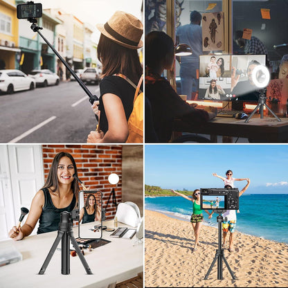 Handy Stativ 10 Zoll 32cm Mini Smartphone Selfie Stick 360° Drehung