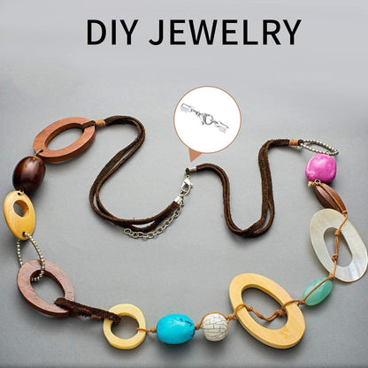 20x Edelstahl Karabinerverschlüsse für Schmuck & Lederbänder