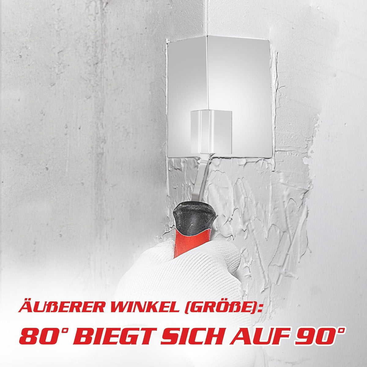 Goldblatt 2-tlg. Eckenkelle Set Edelstahl Eckspachtel für Gipsarbeiten
