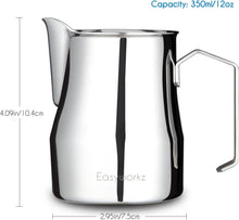 Milchaufschäumkrug Edelstahl Kaffee Latte Art Tasse 350 ml
