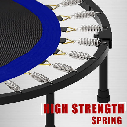 Faltbares Fitness Trampolin mit Griff – Blau, 101,6 cm