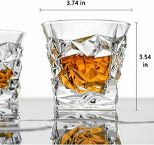Whisky Gläser 2er Set Bleifreies Kristallglas Ice Rock