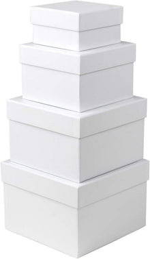 Aufbewahrungsbox 4er Set Geschenkbox Pappschachteln