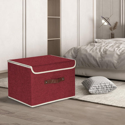Faltbare Aufbewahrungsbox mit Deckel stoff 38x25x25cm