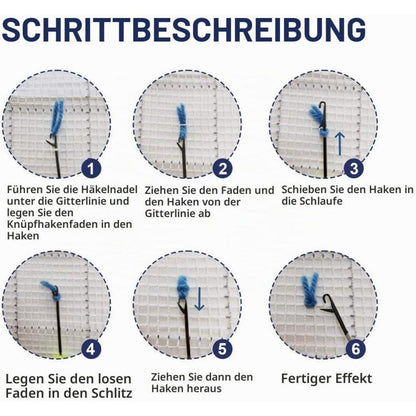 Knüpf-Set Teppich Selber Machen – Latch Hook Kit HOME 1