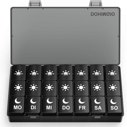 Tablettenbox 7 Tage 3 Fächer Pillendose Medikamentendosierer