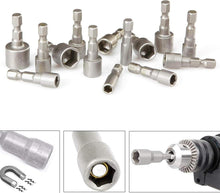 10er Set Magnete Sechskant Stecknuss 6-19mm Steckschlüssel