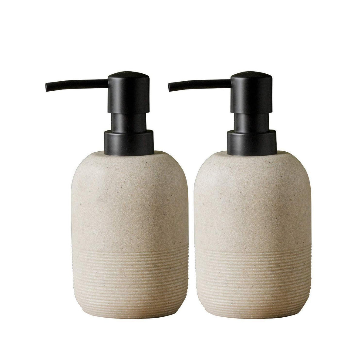 Beige Seifenspender-Set für Badezimmer & Küche