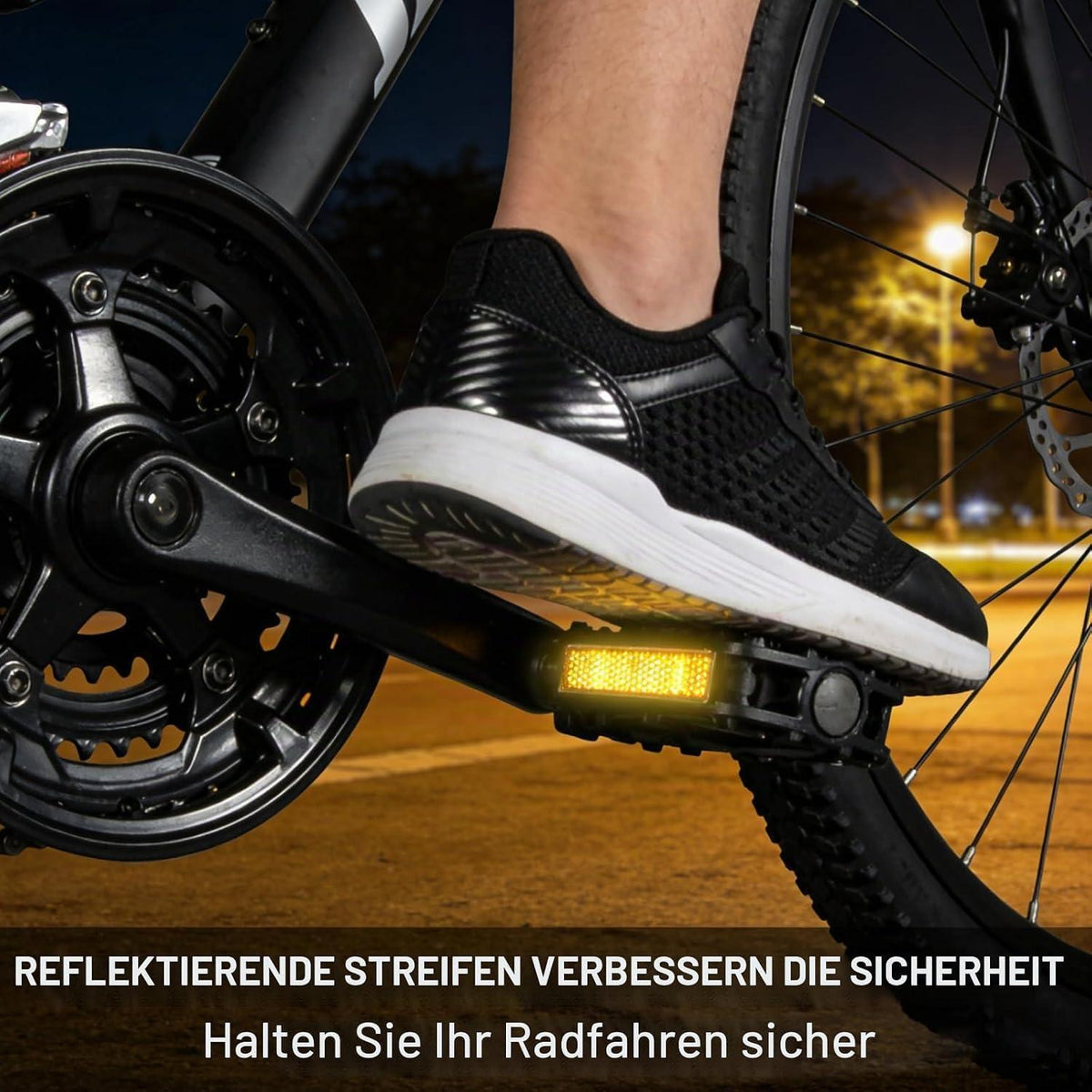 Faltbare Fahrradpedale mit Reflektoren – Rutschfest & Anti-Rost