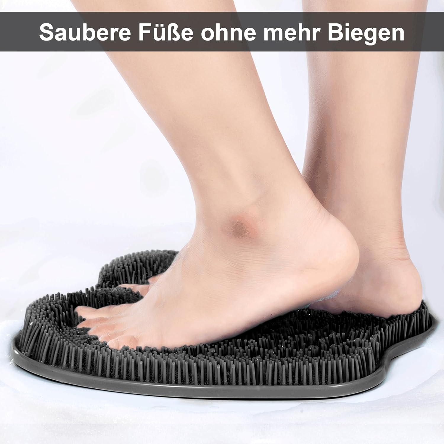 BESKAR Fußwäscher Massage Pad Rutschfest Saugnäpfen Peeling