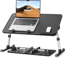 Höhenverstellbarer Laptoptisch für Sofa Couch Boden - Schwarz