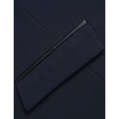 Herren Anzugweste V-Ausschnitt mit Taschen Navy Blau M