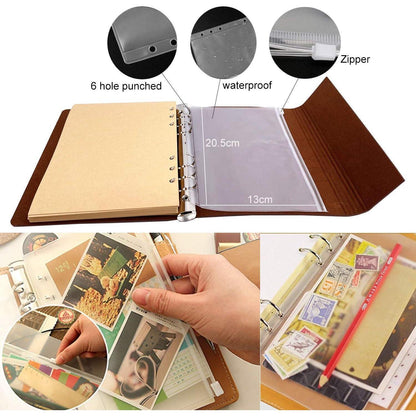 Notizbuch DIN A5 Sketchbook Blanko Kraft in Lederoptik