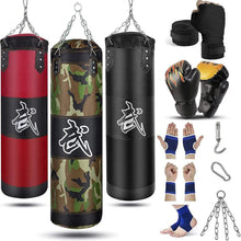 Schwerer Boxsack Set mit Zubehör 100 cm für MMA Kickboxen Muay Thai