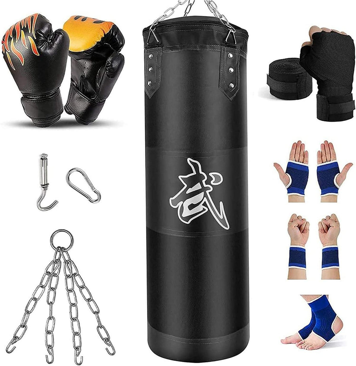 Schwerer Boxsack Set für MMA Kickboxen Muay Thai Karate