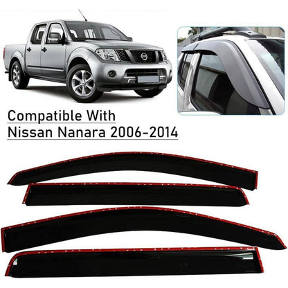 Windabweiser für Nissan Navara D40 Doppelkabine 2006-2014