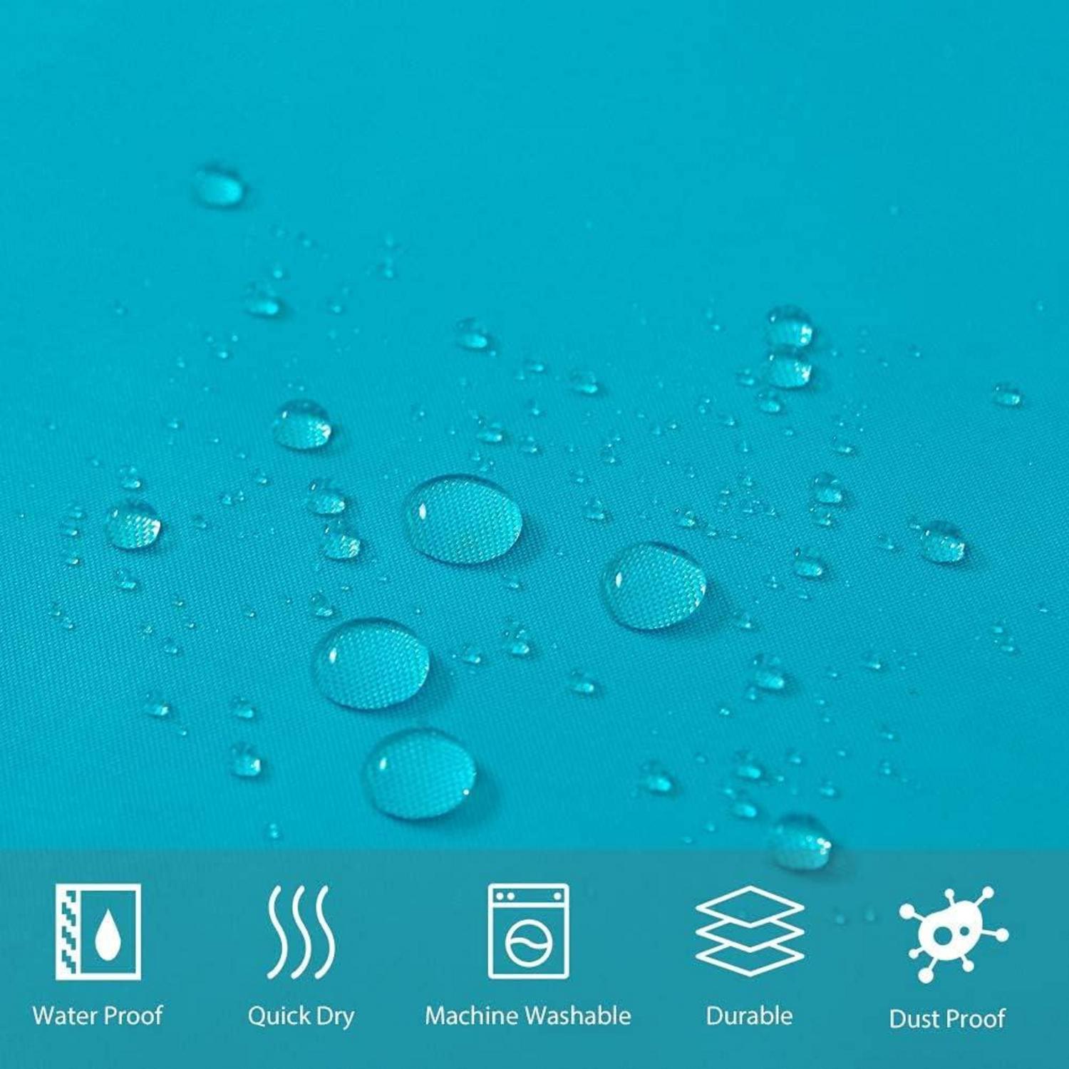 Duschvorhang Überlänge Antibakteriell Wasserdicht 240x180cm Aquamarine