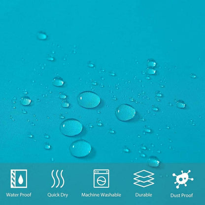 Duschvorhang Überlänge Antibakteriell Wasserdicht 240x180cm Aquamarine