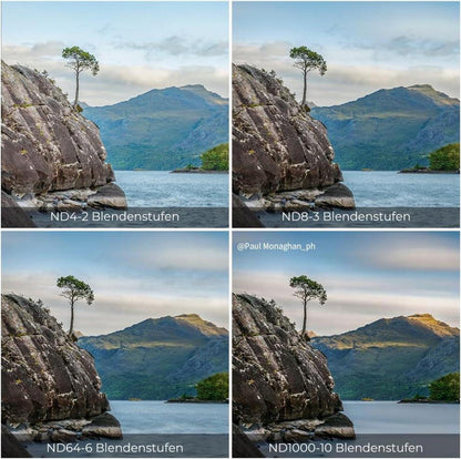 ND Filterset 82mm Graufilter Set ND4+ND8+ND64+ND1000 Kit