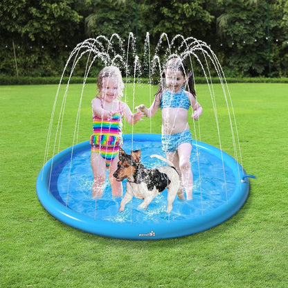 Wasserspielzeug Hund Sprinkler Wasser-Spielmatte Splash