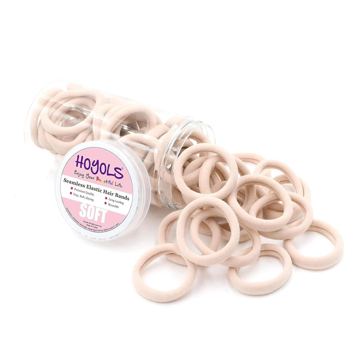 Große nahtlose Haarbänder aus Stretch-Nylon, Pferdeschwanz-Halter 100