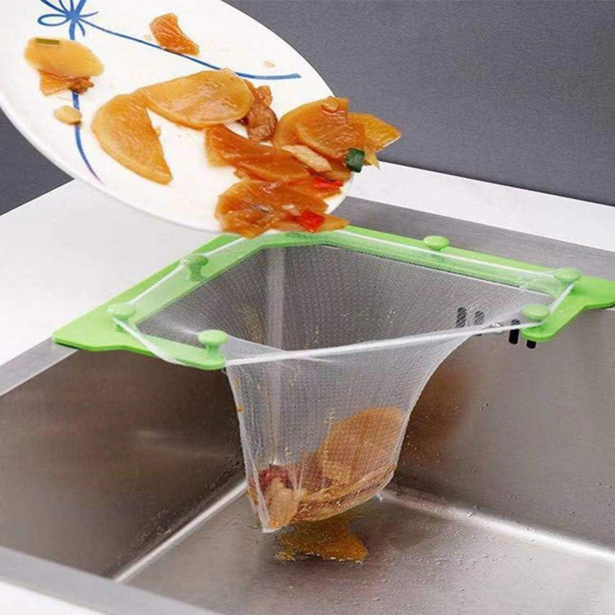 Wagoodter Dreieckiges Abflusssieb Küchensieb mit 50