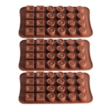 Silikon Schokoladenform 3er Set – Pralinen & Süßigkeiten Backform