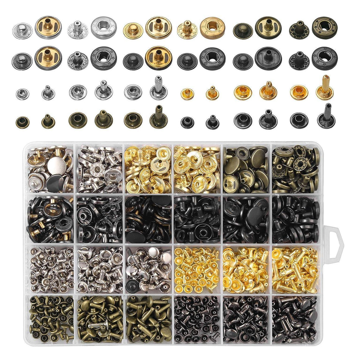 Leder Lochzange Set mit Nieten & Druckknöpfen