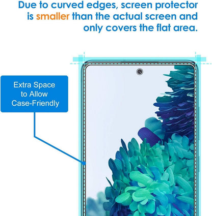 Schutzfolie für Samsung Galaxy S20 FE 6,5 Zoll Glas 3 Stück