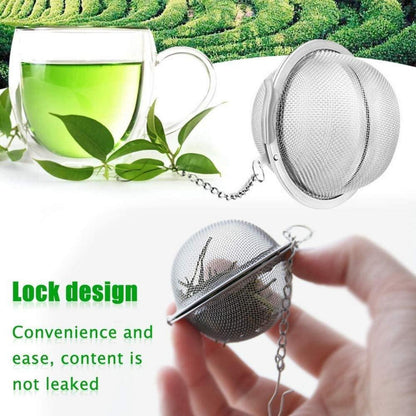 2 Stück Teesieb 5.5 cm Teeei Edelstahl Teefilter für losen Tee und