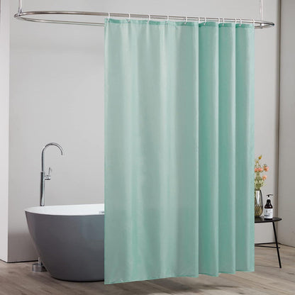 Duschvorhang Textil Minzgrün Überlänge 200x200cm Waschbar