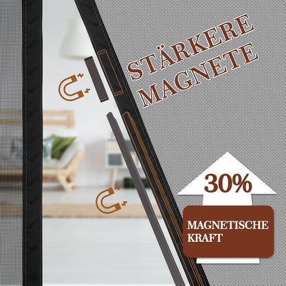 Fliegengitter Tür Magnetisch, 188x206cm, Insektenschutz für Balkon