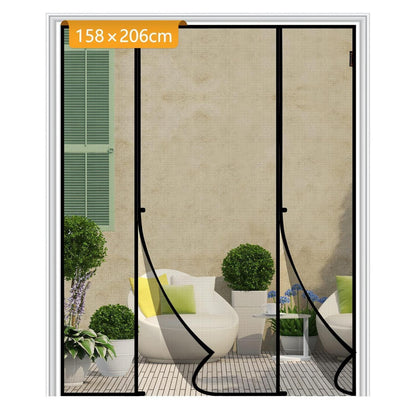 Fliegengitter Tür Magnetisch 158x206cm – Insektenschutz Doppeltür