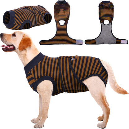 Hundebody Kastration Op Rüde Hündin Leckschutz Braun L - XL