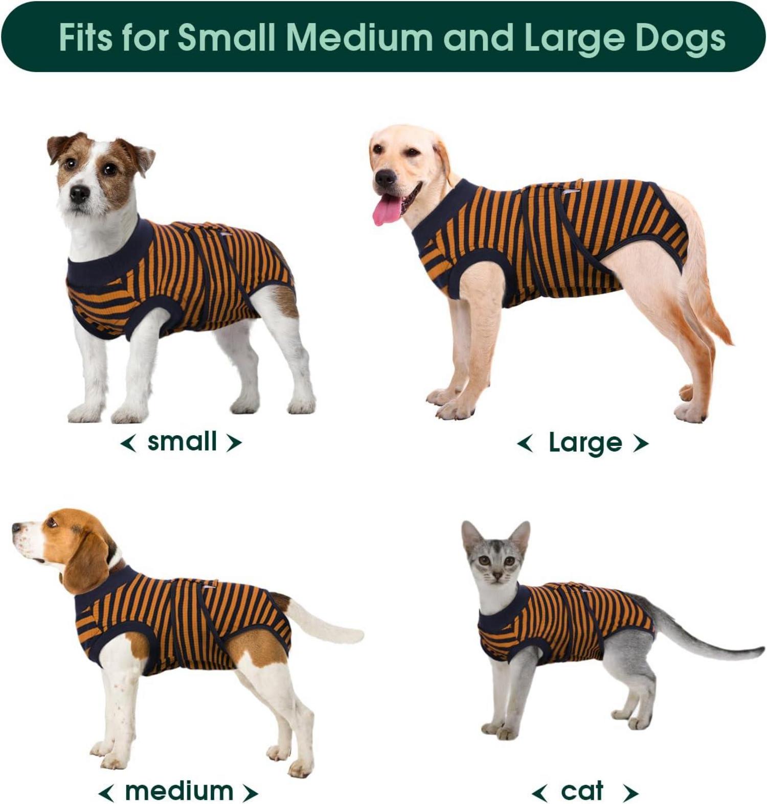 Hundebody Atmungsaktiv Leckschutz Op Body Braun XS