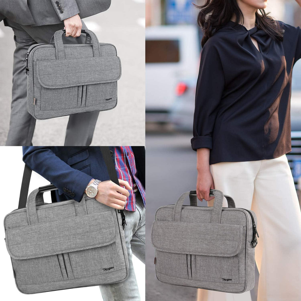 Laptoptasche 15.6 Zoll Wasserdicht Grau Business Umhängetasche
