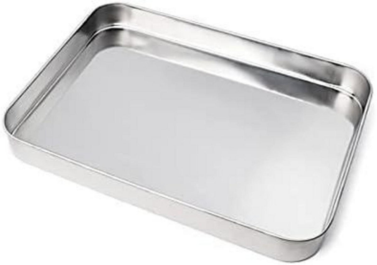 Backblech aus Edelstahl Baking Tray 35x40 cm Silber