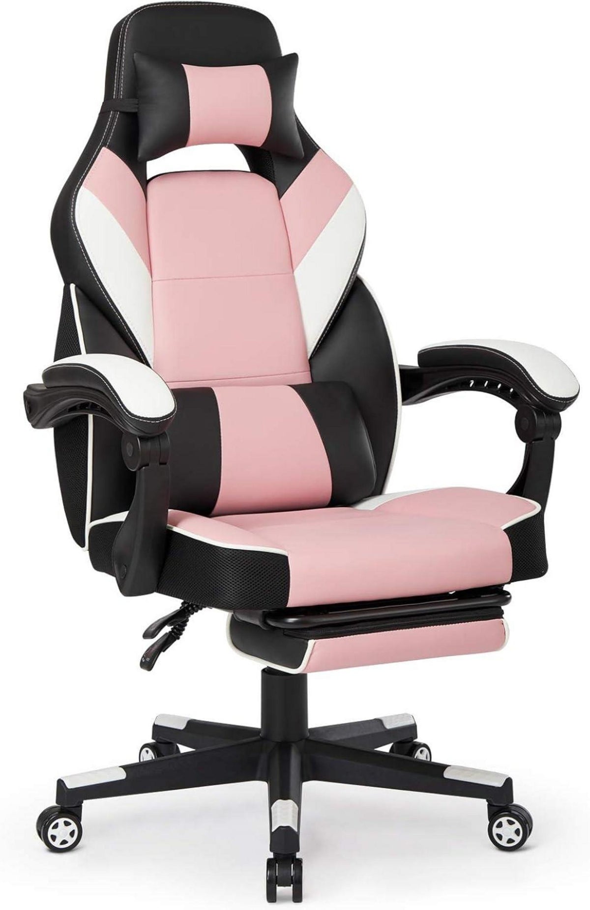 Gaming Stuhl Ergonomischer Gamer Racing Bürostuhl Rosa
