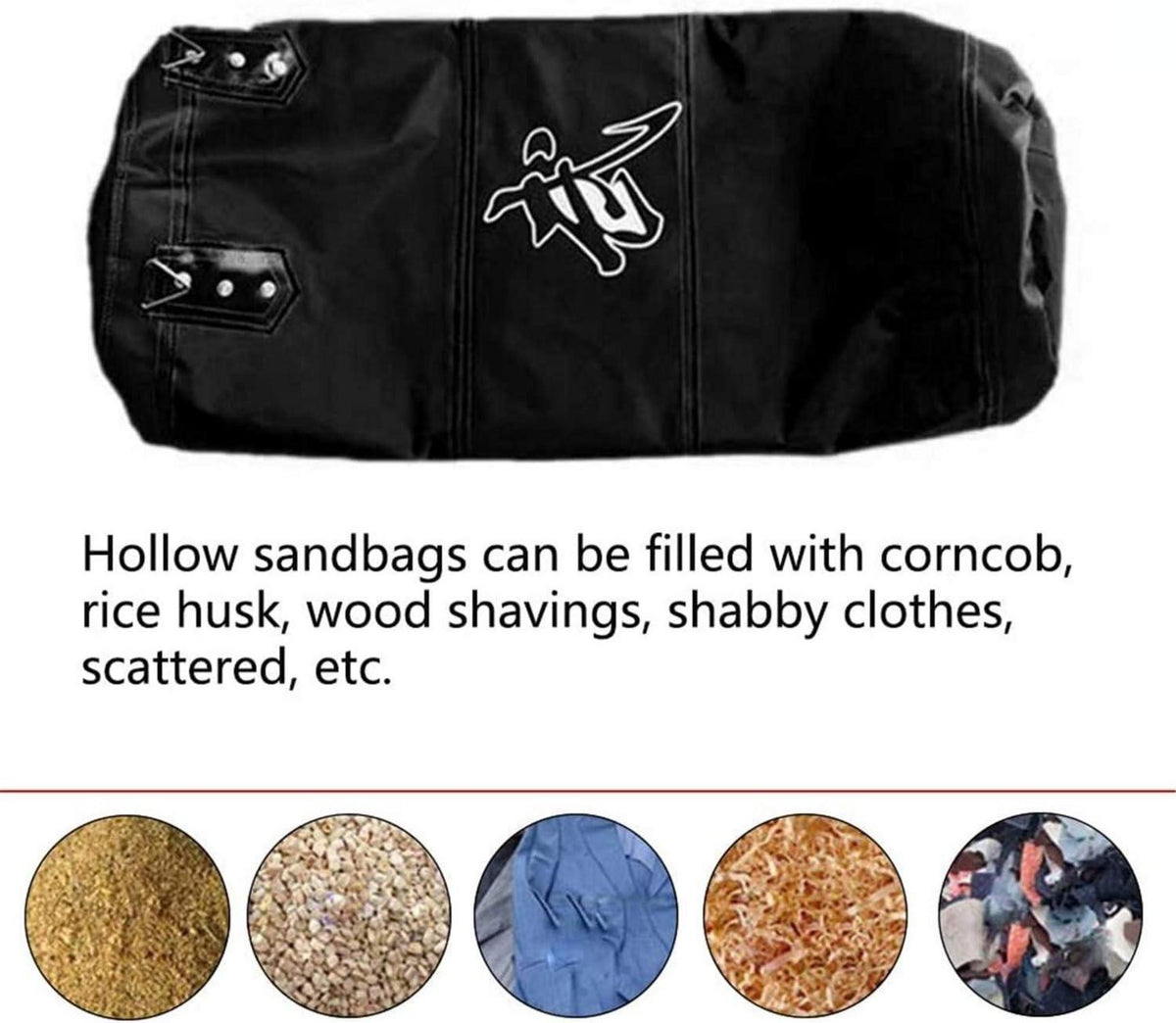 Boxsack Hängend Sandsack Boxen für Muay Thai MMA UFC 100/120cm - Schwarz