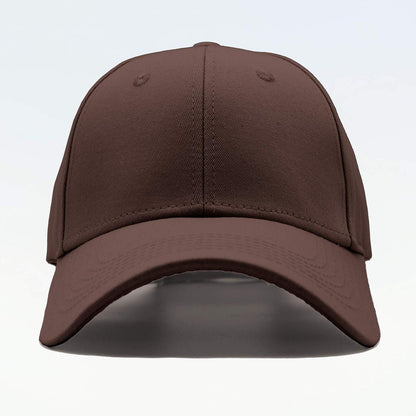 Damen Herren Baseball Cap Dunkelbraun Verstellbar Baumwolle