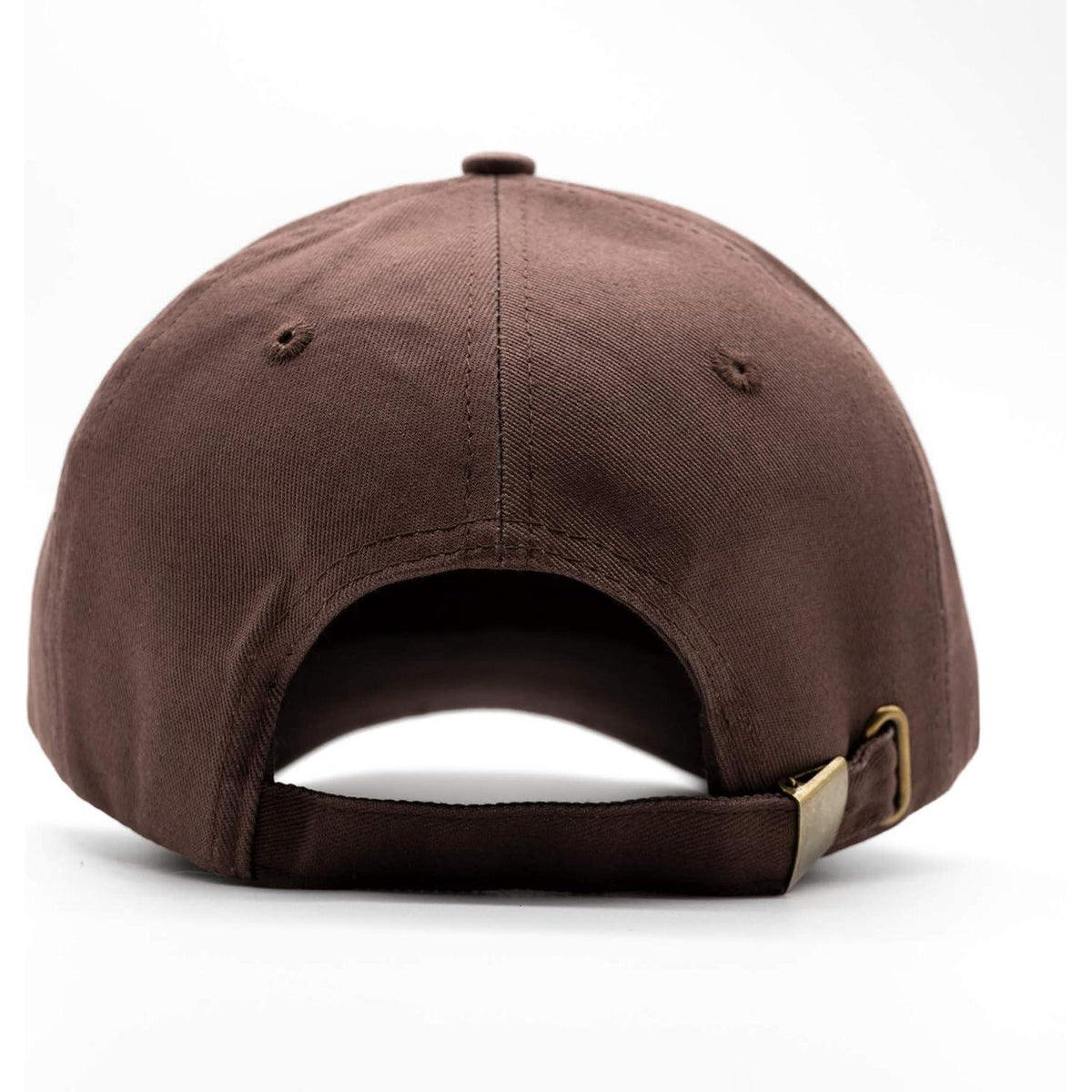 Damen Herren Baseball Cap Dunkelbraun Verstellbar Baumwolle
